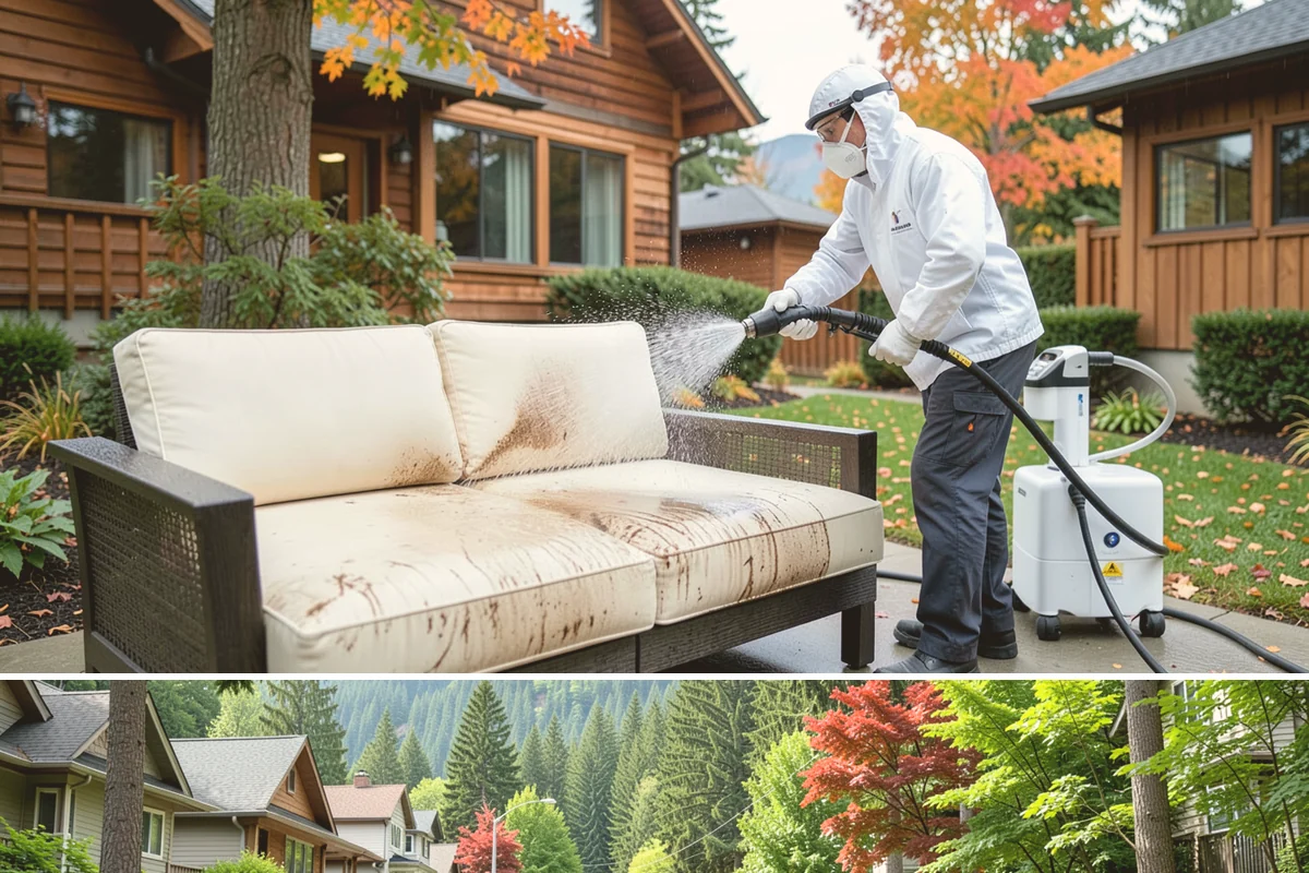 Asphalt Driveway Cleaning in Darrington, Snohomish County, WA - Warm, dry days are best so the porous asphalt can dry fully after cleaning.