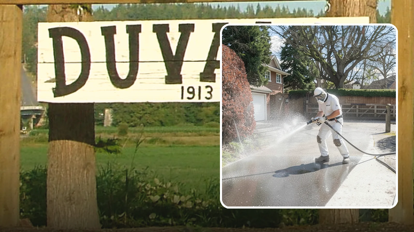 Asphalt Driveway Cleaning in Duvall, King County, WA - Gentle yet effective cleaning for asphalt driveways that removes growth and grime without harming the binder.