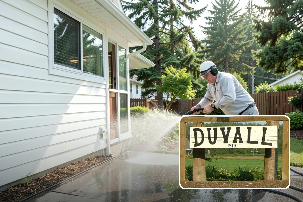 Asphalt Driveway Cleaning in Duvall, King County, WA - Cleans without dislodging asphalt aggregate