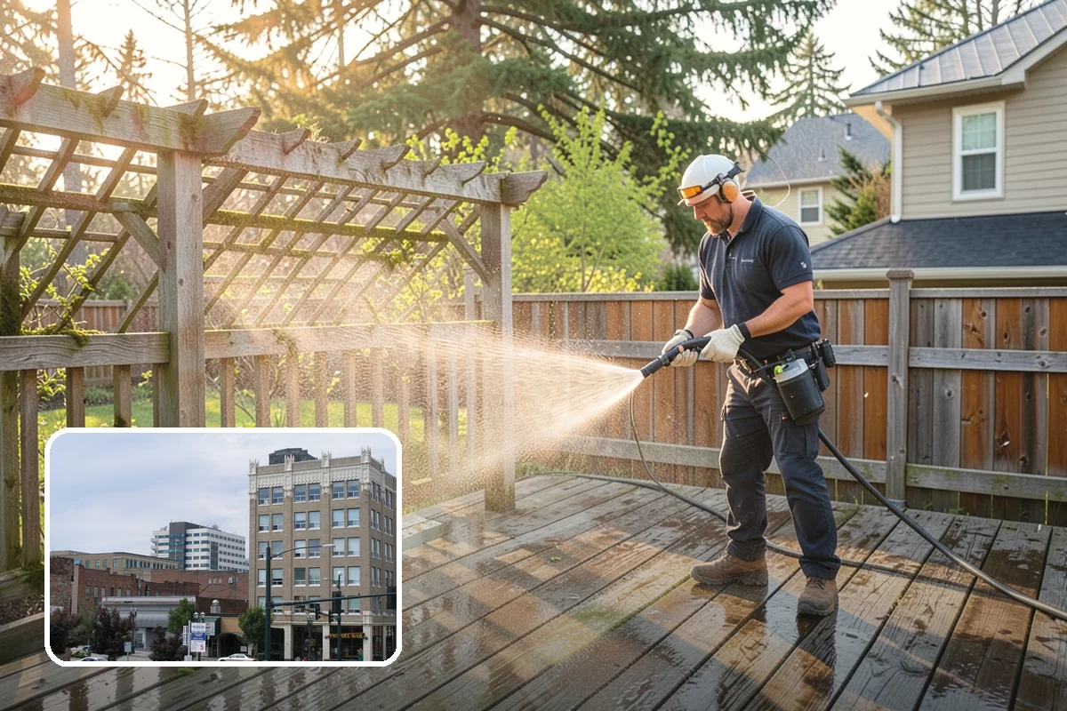 Asphalt Driveway Cleaning in Everett, Snohomish County, WA - Cleans without dislodging asphalt aggregate