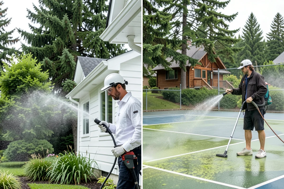 Asphalt Driveway Cleaning in Federal Way, King County, WA - Inspect the asphalt for cracks and loose areas