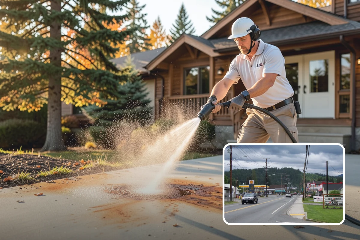 Asphalt Driveway Cleaning in Granite Falls, Snohomish County, WA - Cleans without dislodging asphalt aggregate