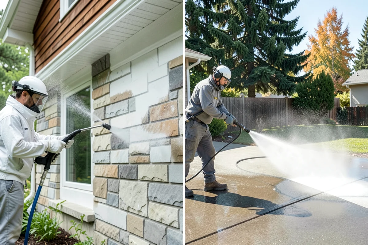 Asphalt Driveway Cleaning in Hunts Point, King County, WA - Inspect the asphalt for cracks and loose areas