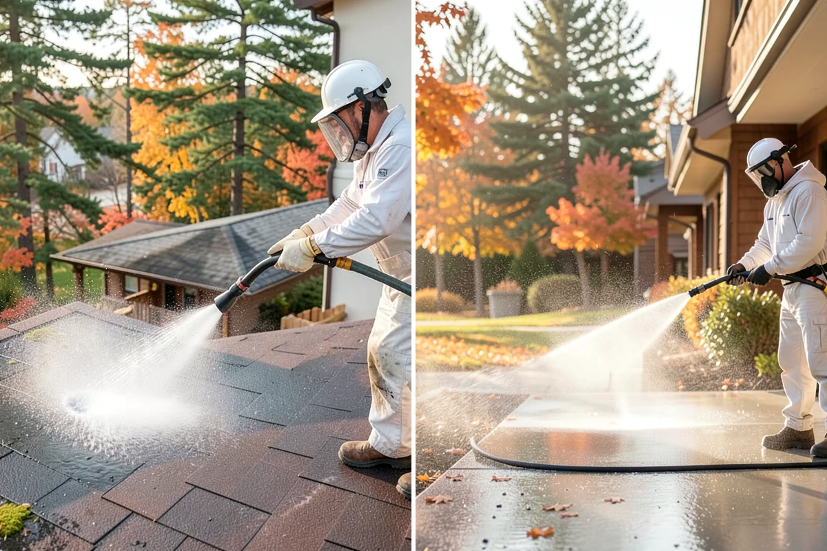 Asphalt Driveway Cleaning in Lake Forest Park, King County, WA - Inspect the asphalt for cracks and loose areas