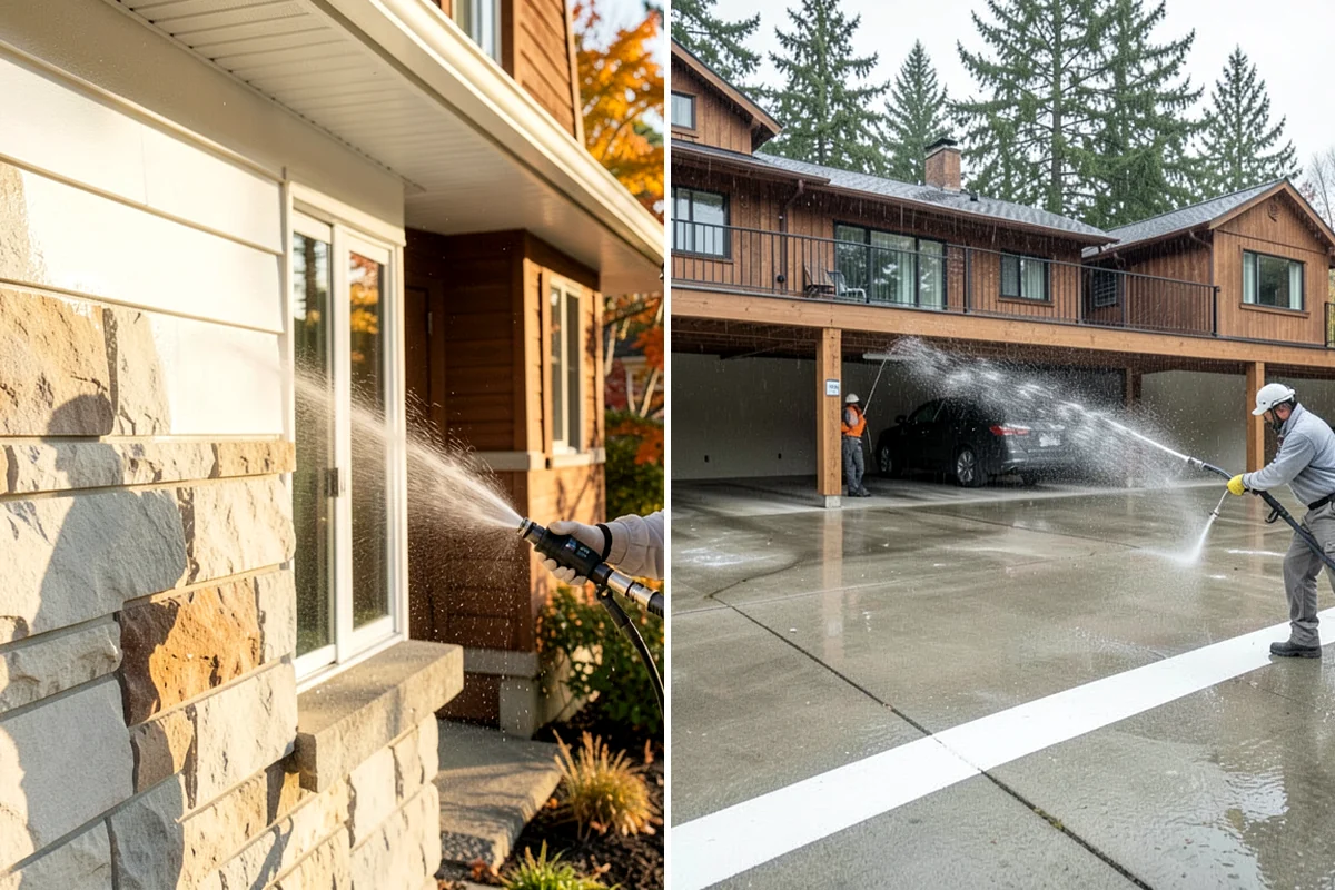 Asphalt Driveway Cleaning in Lakewood, Pierce County, WA - Inspect the asphalt for cracks and loose areas
