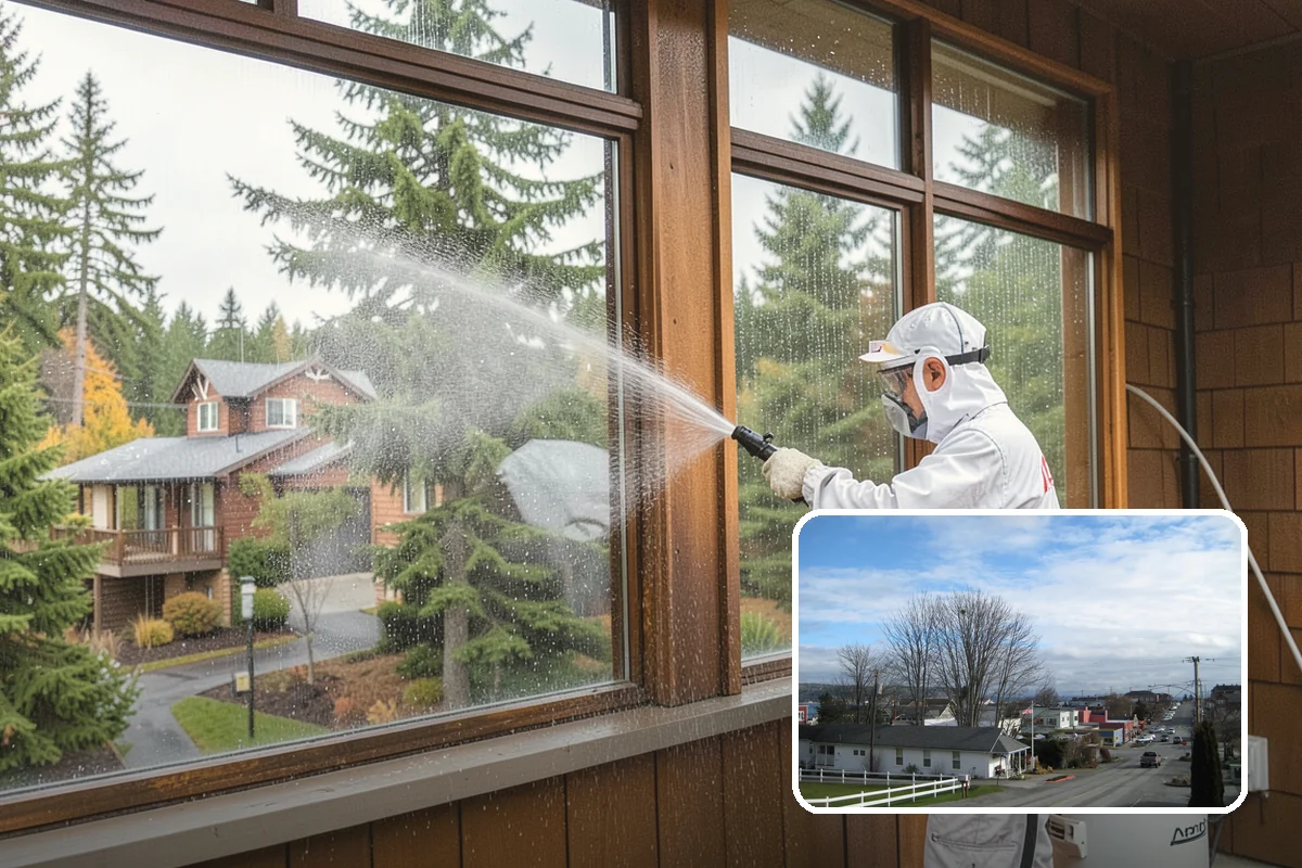 Asphalt Driveway Cleaning in Langley, Island County, WA - Cleans without dislodging asphalt aggregate