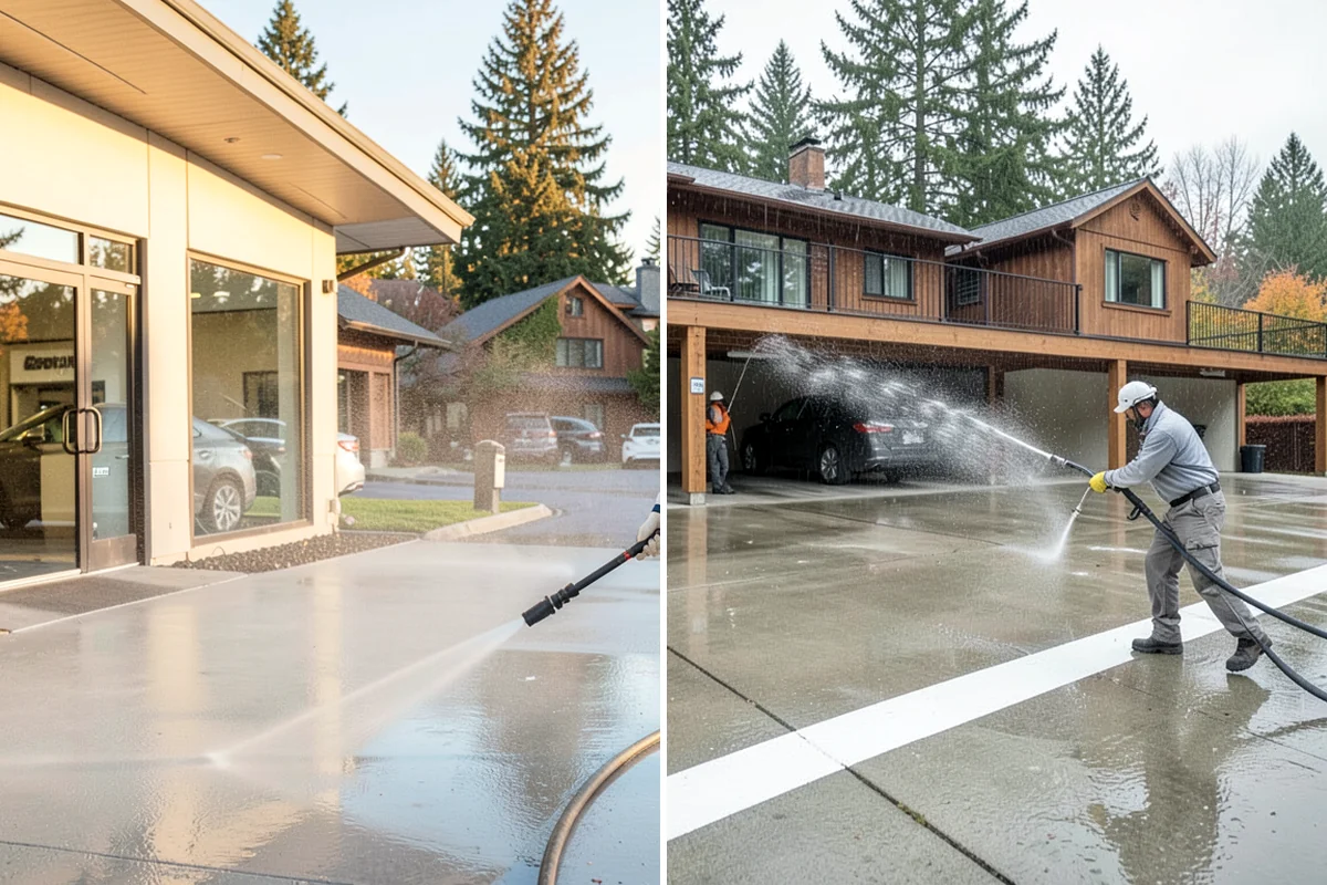 Asphalt Driveway Cleaning in Maple Valley, King County, WA - Inspect the asphalt for cracks and loose areas