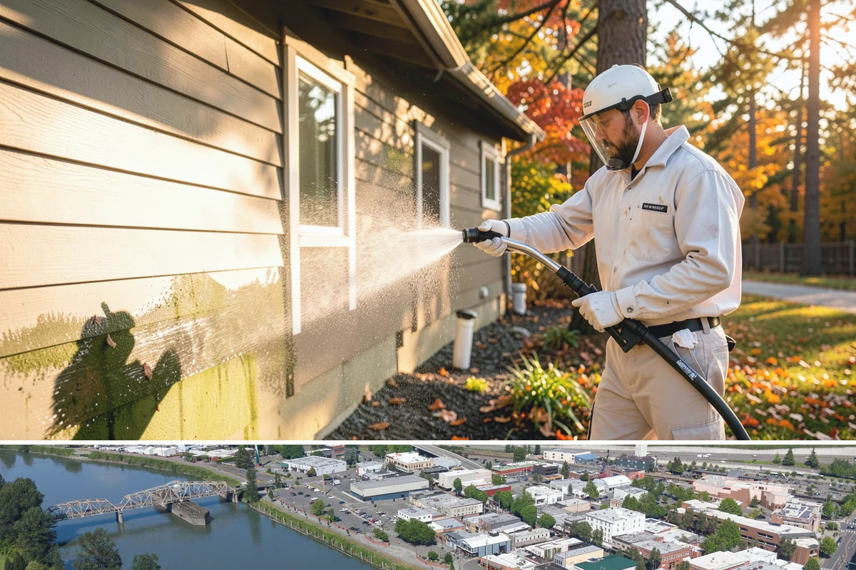Asphalt Driveway Cleaning in Mount Vernon, Skagit County, WA - Warm, dry days are best so the porous asphalt can dry fully after cleaning.