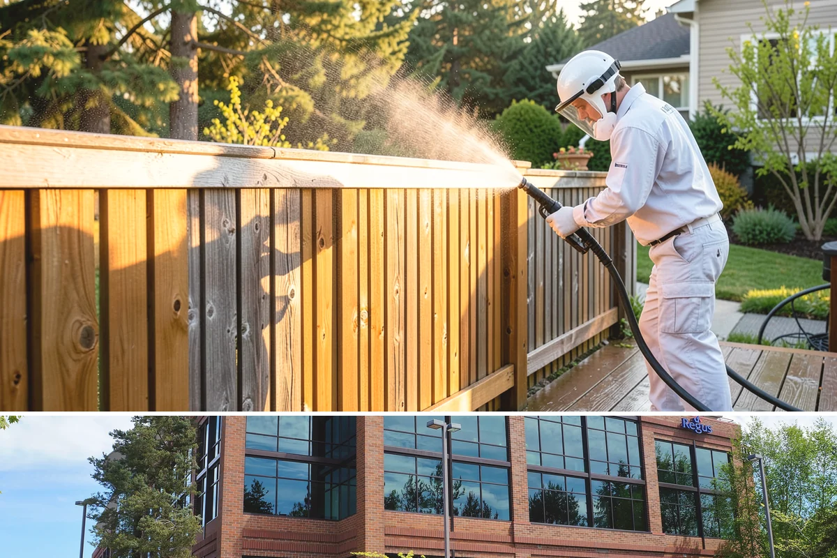 Asphalt Driveway Cleaning in Mountlake Terrace, Snohomish County, WA - Warm, dry days are best so the porous asphalt can dry fully after cleaning.