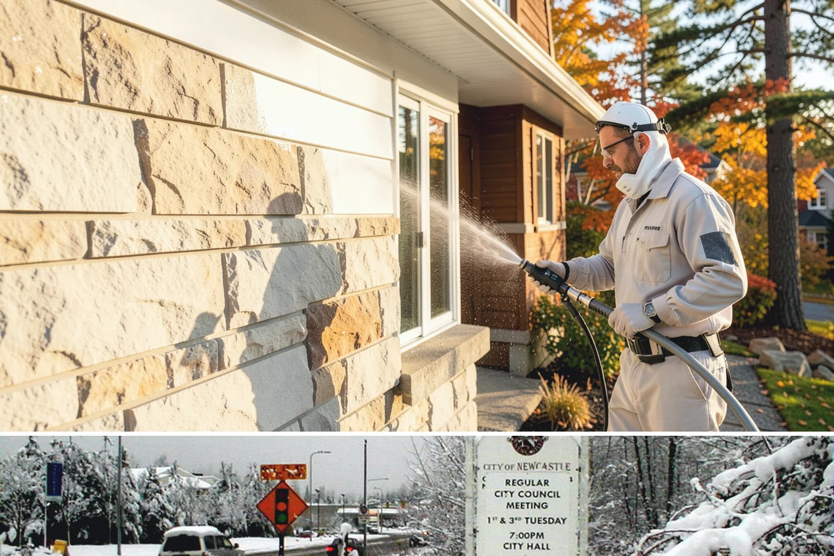 Asphalt Driveway Cleaning in Newcastle, King County, WA - Warm, dry days are best so the porous asphalt can dry fully after cleaning.