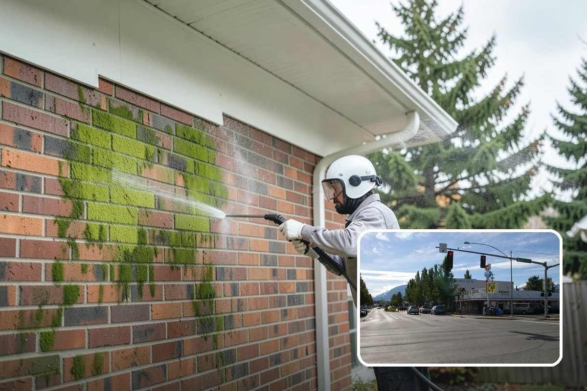 Asphalt Driveway Cleaning in North Bend, King County, WA - Cleans without dislodging asphalt aggregate