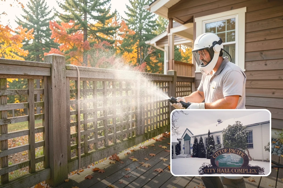 Asphalt Driveway Cleaning in Pacific, King County, WA - Cleans without dislodging asphalt aggregate
