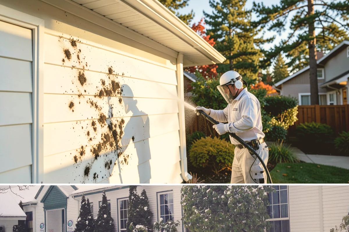 Asphalt Driveway Cleaning in Pacific, King County, WA - Warm, dry days are best so the porous asphalt can dry fully after cleaning.