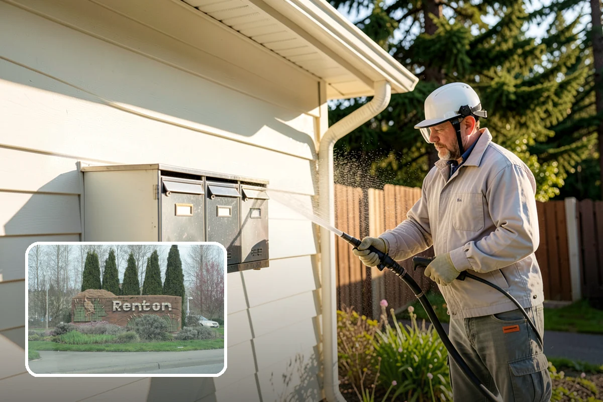 Asphalt Driveway Cleaning in Renton, King County, WA - Cleans without dislodging asphalt aggregate