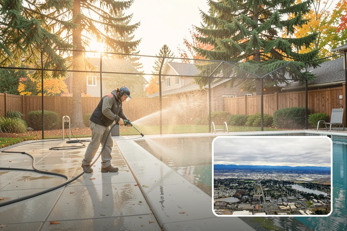 Asphalt Driveway Cleaning in SeaTac, King County, WA - Cleans without dislodging asphalt aggregate