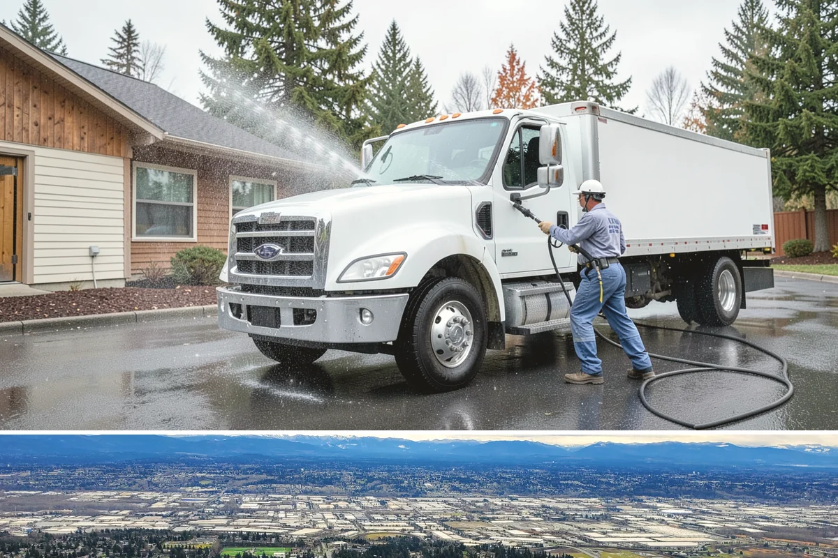 Asphalt Driveway Cleaning in SeaTac, King County, WA - Warm, dry days are best so the porous asphalt can dry fully after cleaning.