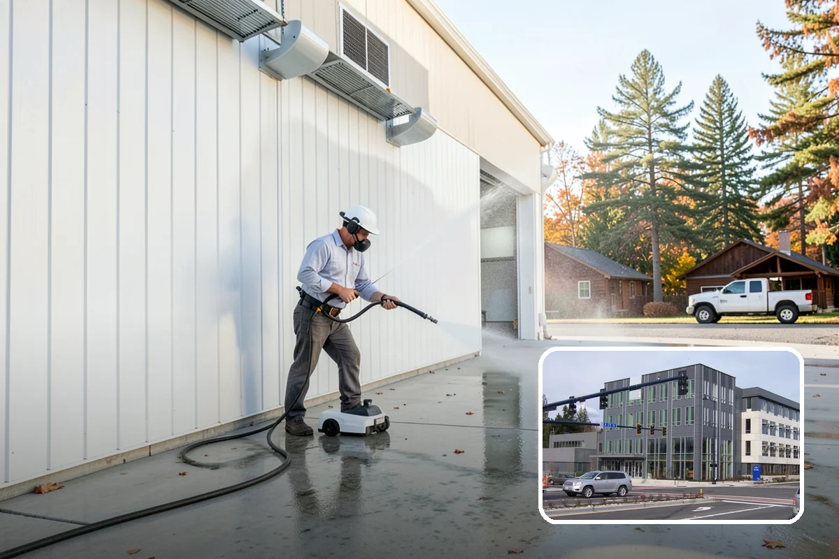 Asphalt Driveway Cleaning in Shoreline, King County, WA - Cleans without dislodging asphalt aggregate