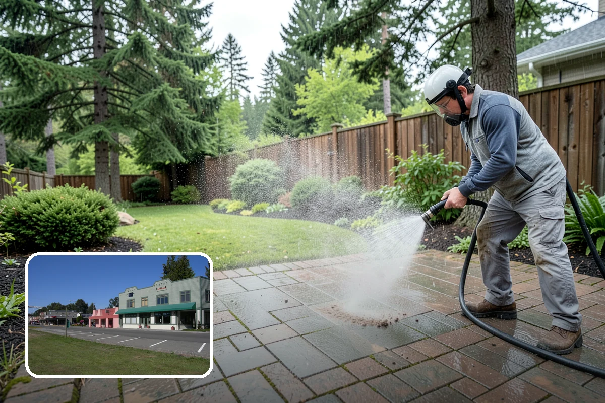 Asphalt Driveway Cleaning in Snoqualmie, King County, WA - Cleans without dislodging asphalt aggregate