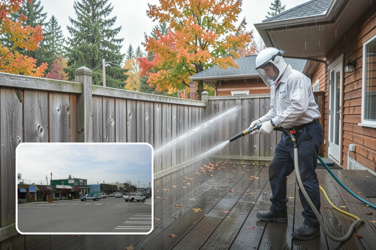 Asphalt Driveway Cleaning in Stanwood, Snohomish County, WA - Cleans without dislodging asphalt aggregate