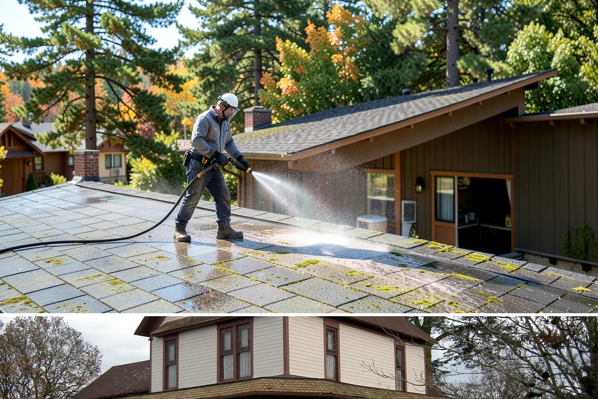 Asphalt Driveway Cleaning in Sumner, Pierce County, WA - Warm, dry days are best so the porous asphalt can dry fully after cleaning.
