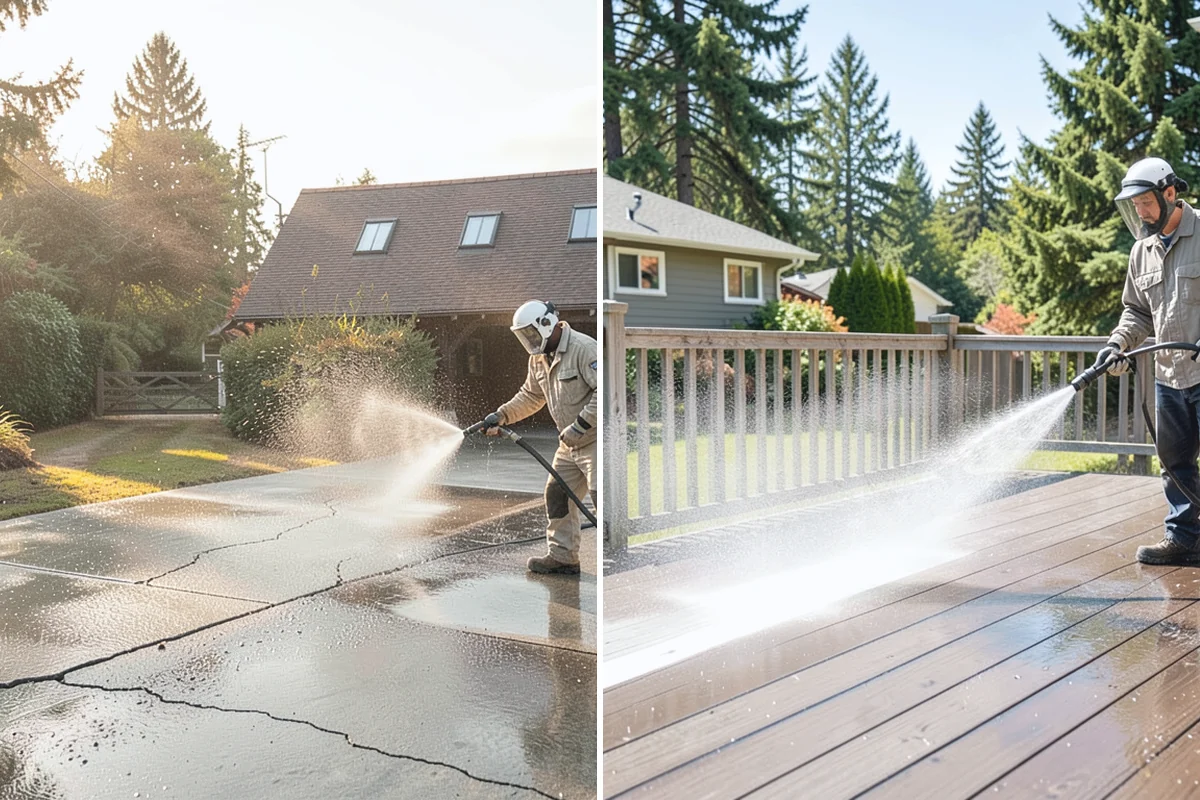 Asphalt Driveway Cleaning in Wilkeson, Pierce County, WA - Inspect the asphalt for cracks and loose areas