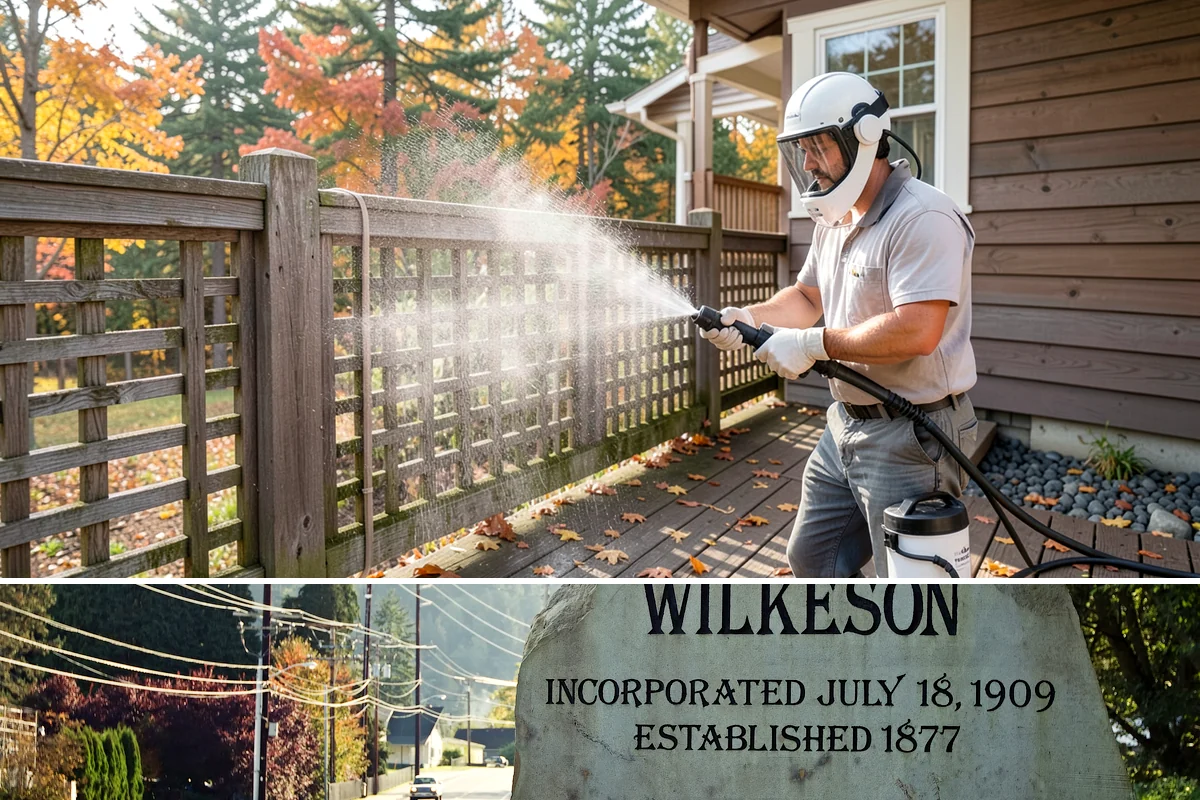 Asphalt Driveway Cleaning in Wilkeson, Pierce County, WA - Warm, dry days are best so the porous asphalt can dry fully after cleaning.
