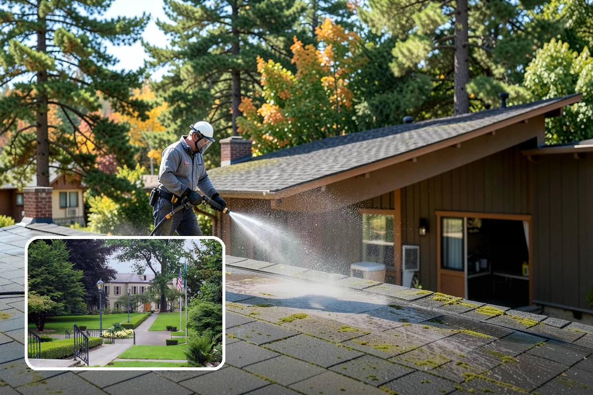 Asphalt Driveway Cleaning in Woodinville, King County, WA - Cleans without dislodging asphalt aggregate