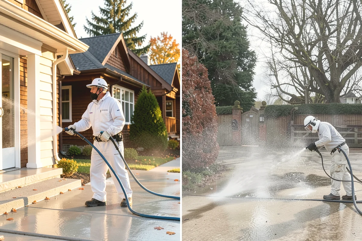 Asphalt Driveway Cleaning in Yarrow Point, King County, WA - Inspect the asphalt for cracks and loose areas