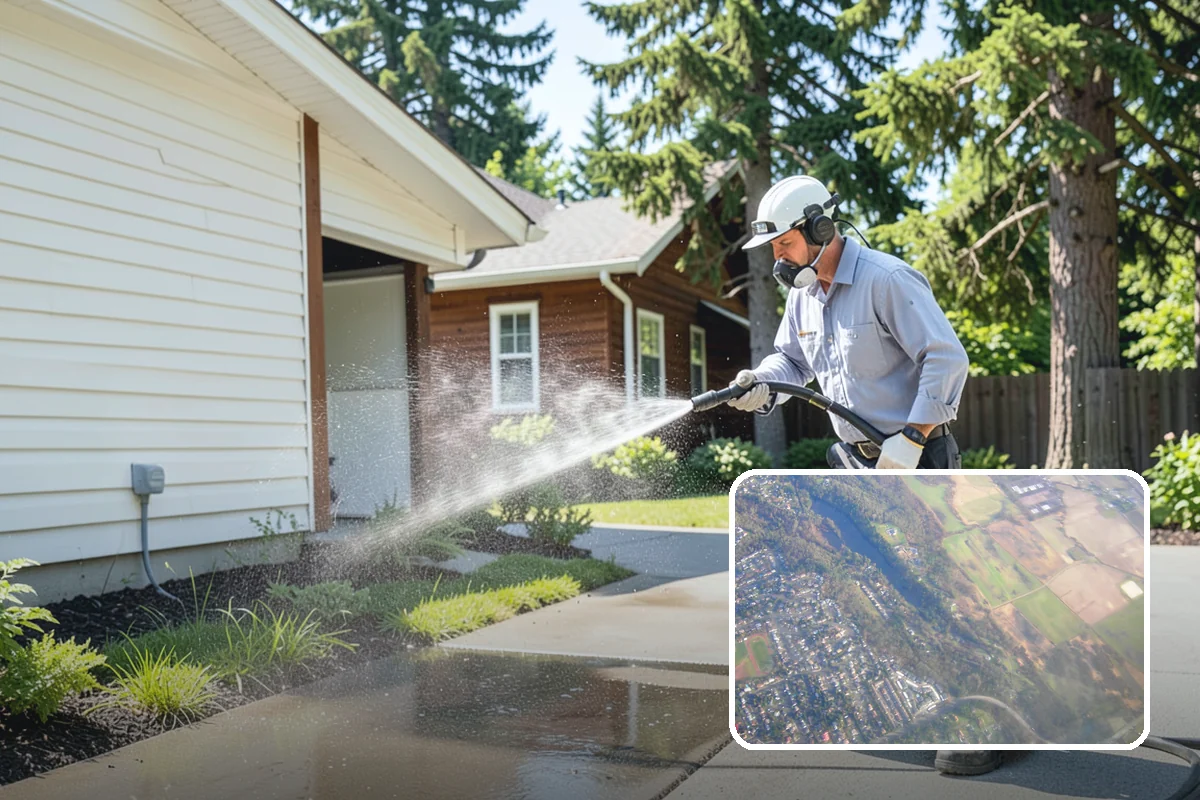 Asphalt Shingle Roof Cleaning in Algona, King County, WA - Eliminates unsightly black streaks and restores an even roof color