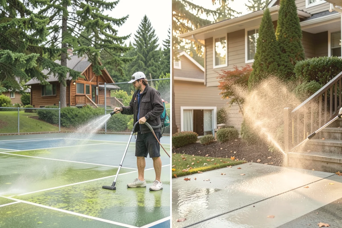 Asphalt Shingle Roof Cleaning in Anacortes, Skagit County, WA - Walk the roof to note streaking, moss clumps, and worn areas