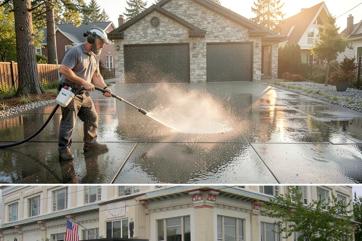 Asphalt Shingle Roof Cleaning in Anacortes, Skagit County, WA - Plan shingle treatments for the drier summer window when solutions can fully break the algae down.