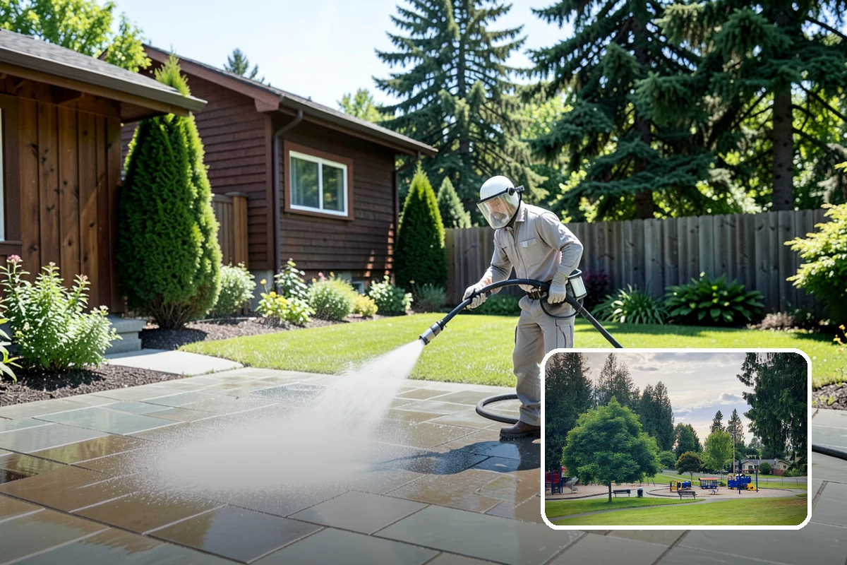 Asphalt Shingle Roof Cleaning in Bonney Lake, Pierce County, WA - Eliminates unsightly black streaks and restores an even roof color