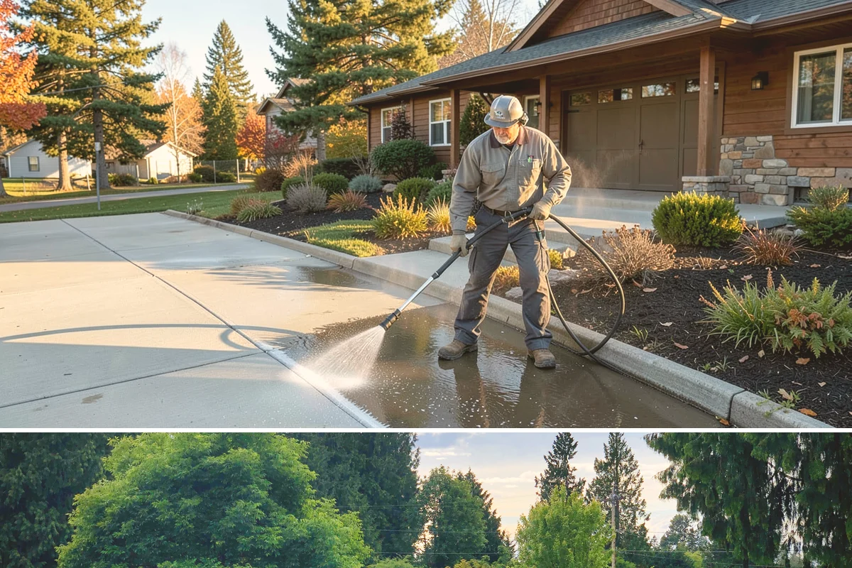 Asphalt Shingle Roof Cleaning in Bonney Lake, Pierce County, WA - Plan shingle treatments for the drier summer window when solutions can fully break the algae down.