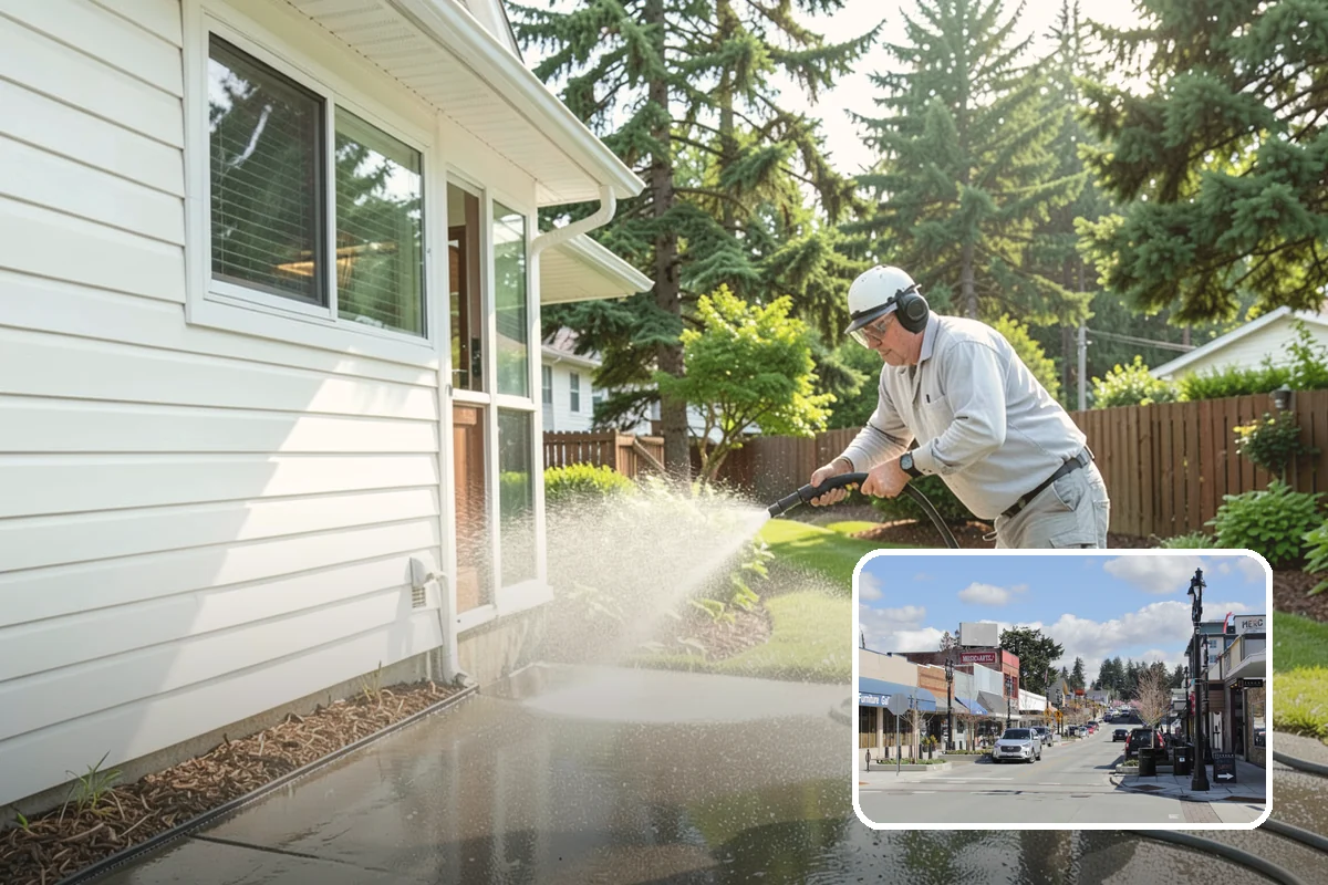 Asphalt Shingle Roof Cleaning in Bothell, King County, WA - Eliminates unsightly black streaks and restores an even roof color