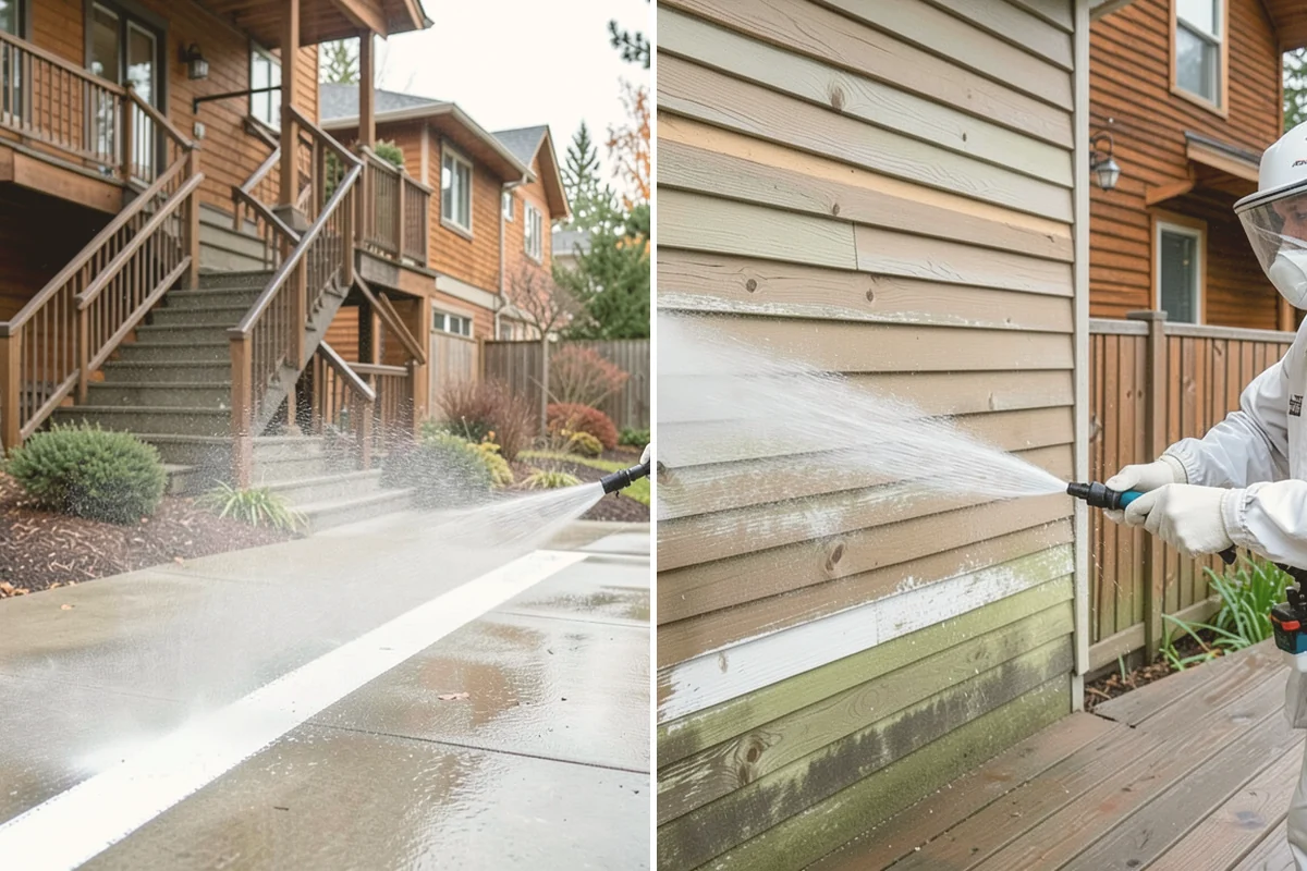 Asphalt Shingle Roof Cleaning in Bothell, King County, WA - Walk the roof to note streaking, moss clumps, and worn areas