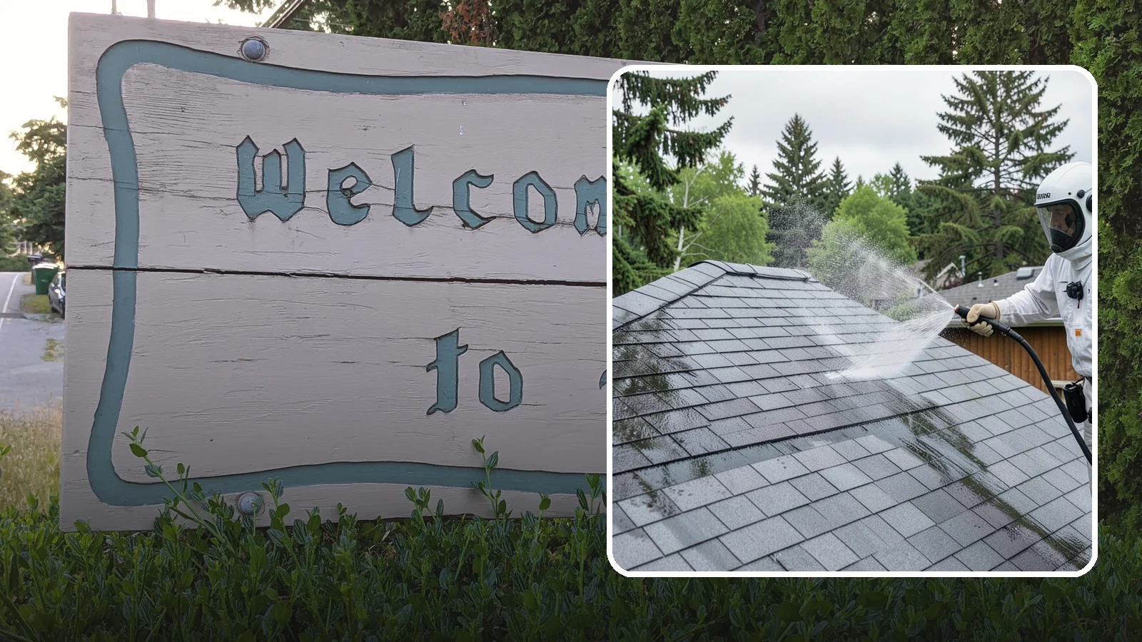 Asphalt Shingle Roof Cleaning in Brier, Snohomish County, WA - Specialized cleaning for asphalt and composition shingle roofs that removes the black streaks common across Washington...