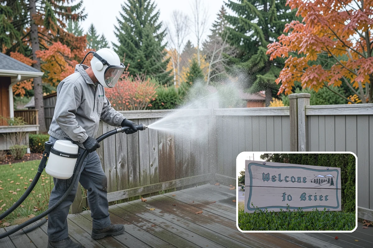 Asphalt Shingle Roof Cleaning in Brier, Snohomish County, WA - Eliminates unsightly black streaks and restores an even roof color