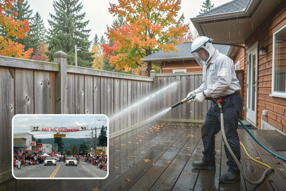 Asphalt Shingle Roof Cleaning in Carnation, King County, WA - Eliminates unsightly black streaks and restores an even roof color