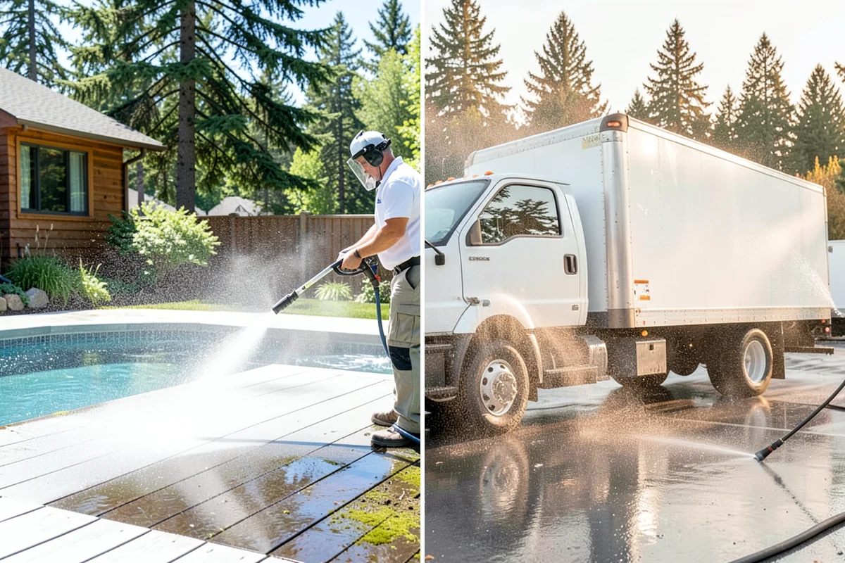 Asphalt Shingle Roof Cleaning in Clyde Hill, King County, WA - Walk the roof to note streaking, moss clumps, and worn areas