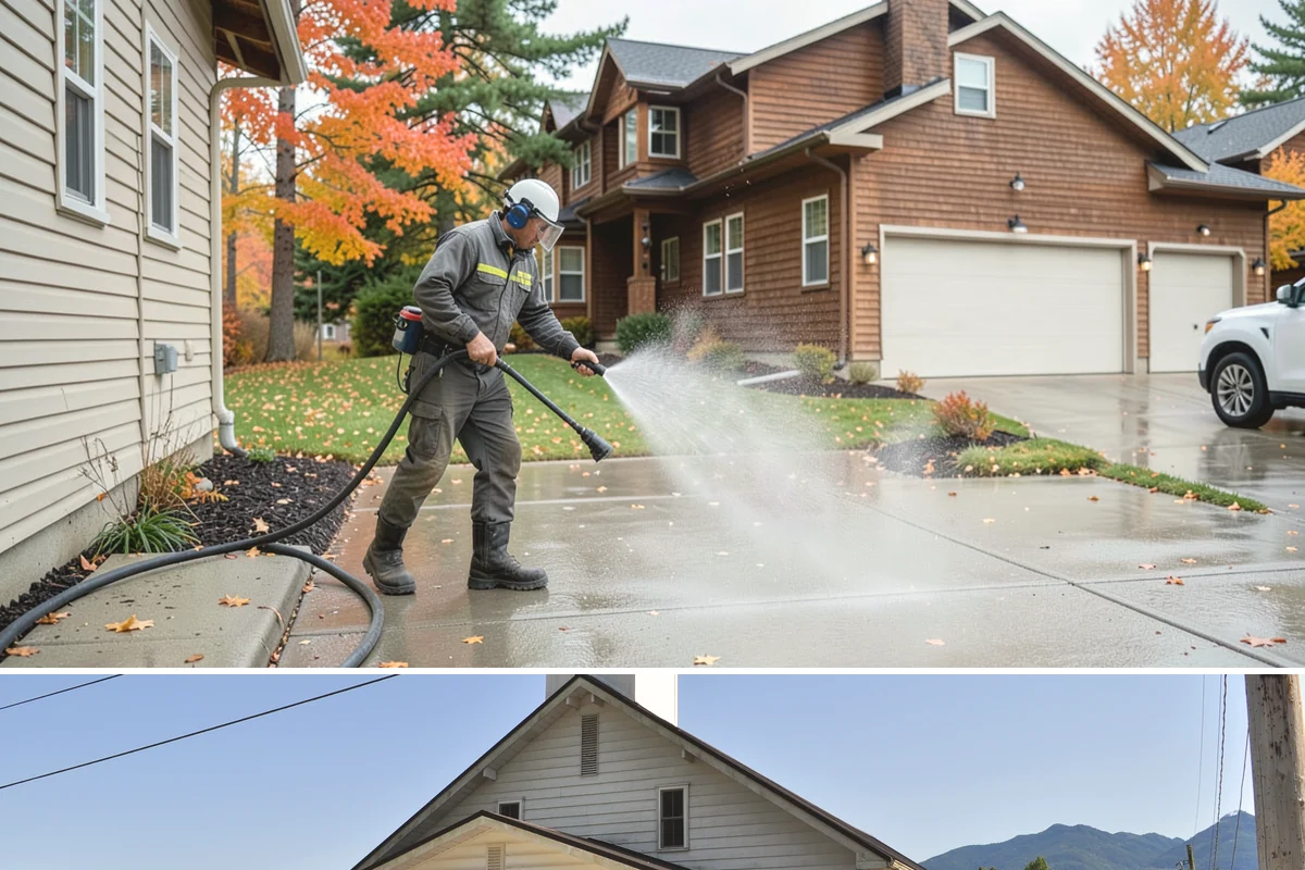 Asphalt Shingle Roof Cleaning in Concrete, Skagit County, WA - Plan shingle treatments for the drier summer window when solutions can fully break the algae down.