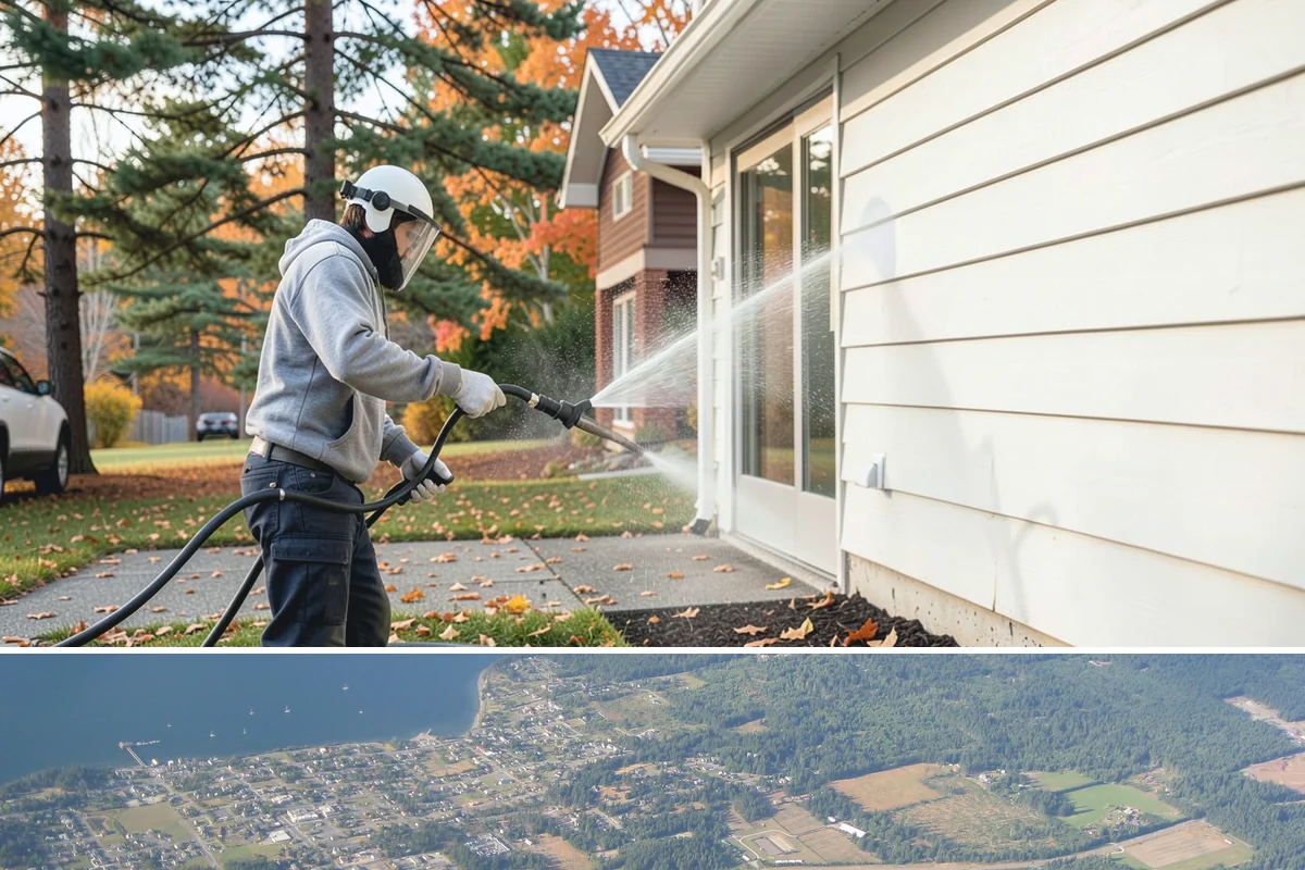 Asphalt Shingle Roof Cleaning in Coupeville, Island County, WA - Plan shingle treatments for the drier summer window when solutions can fully break the algae down.