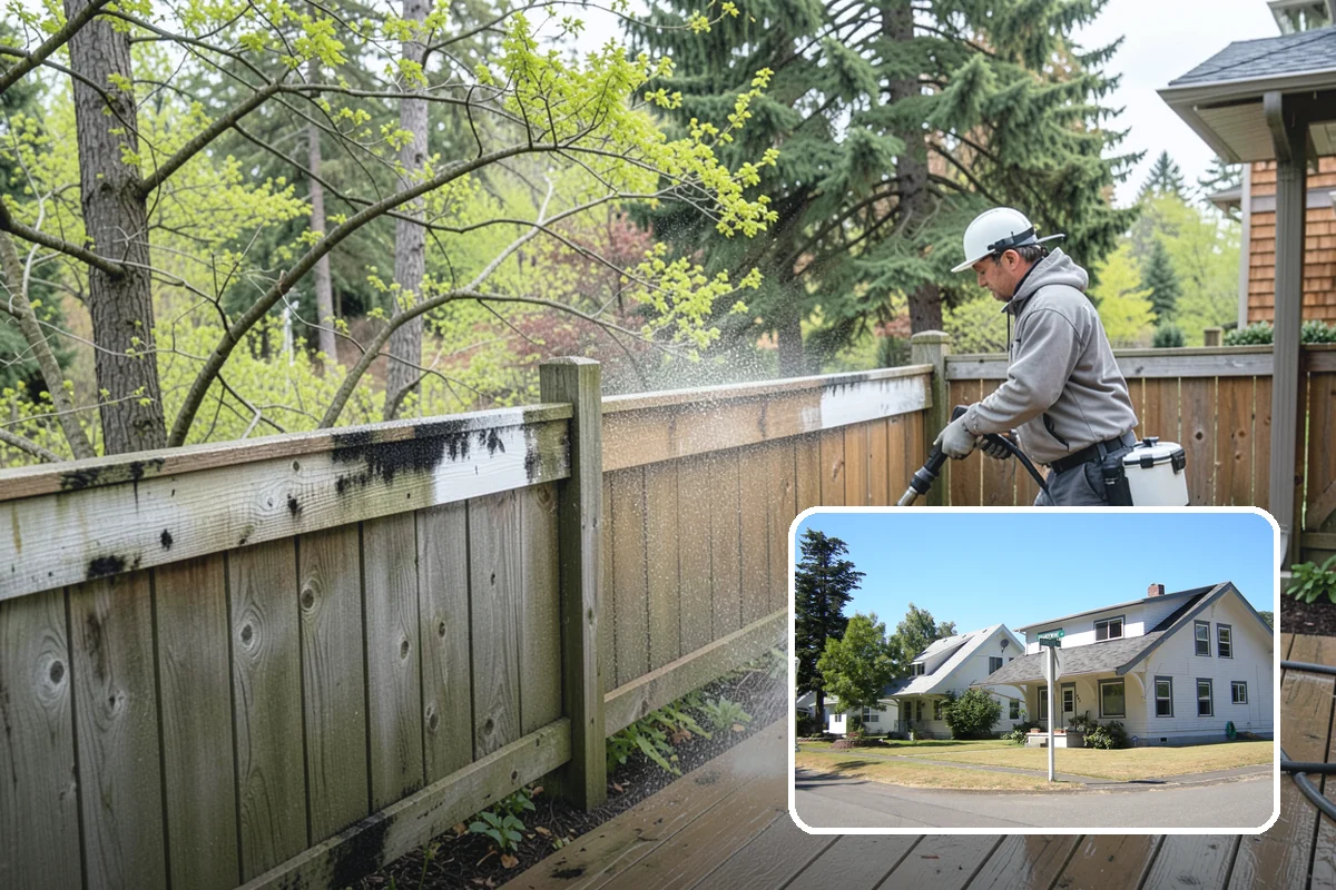 Asphalt Shingle Roof Cleaning in DuPont, Pierce County, WA - Eliminates unsightly black streaks and restores an even roof color
