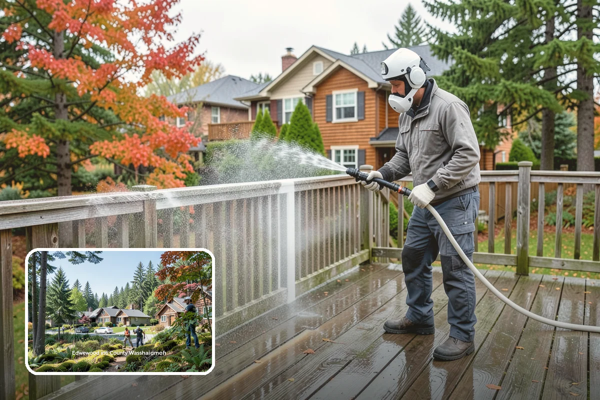 Asphalt Shingle Roof Cleaning in Edgewood, Pierce County, WA - Eliminates unsightly black streaks and restores an even roof color