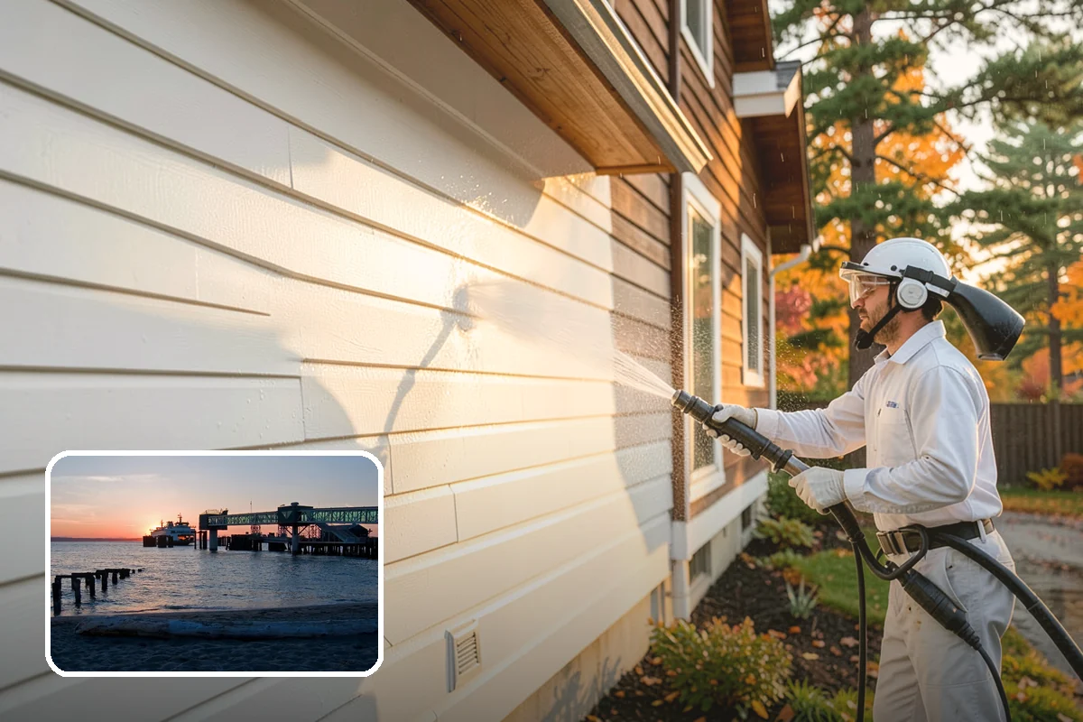 Asphalt Shingle Roof Cleaning in Edmonds, Snohomish County, WA - Eliminates unsightly black streaks and restores an even roof color