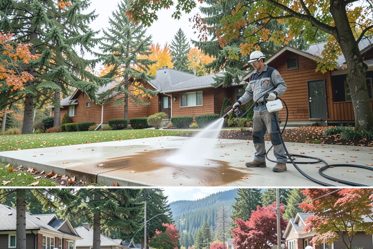 Asphalt Shingle Roof Cleaning in Hunts Point, King County, WA - Plan shingle treatments for the drier summer window when solutions can fully break the algae down.