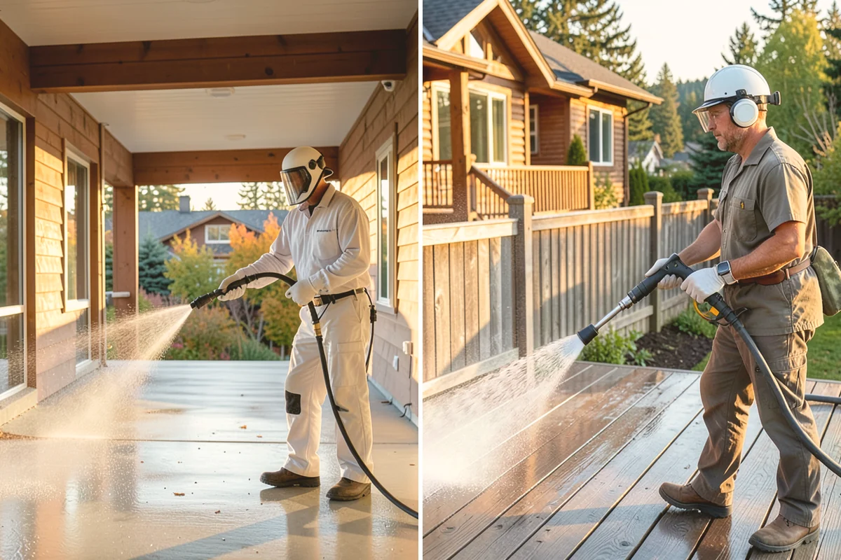 Asphalt Shingle Roof Cleaning in Kent, King County, WA - Walk the roof to note streaking, moss clumps, and worn areas