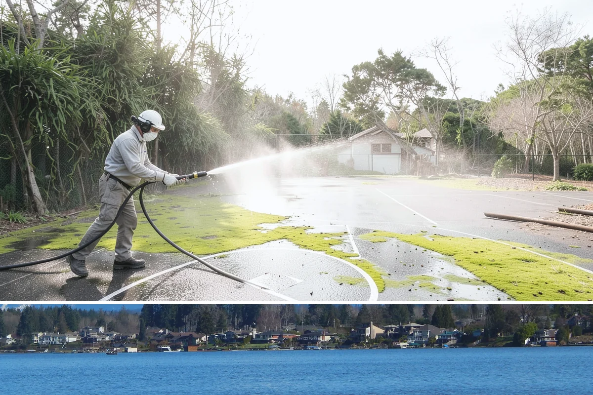 Asphalt Shingle Roof Cleaning in Lake Stevens, Snohomish County, WA - Plan shingle treatments for the drier summer window when solutions can fully break the algae down.