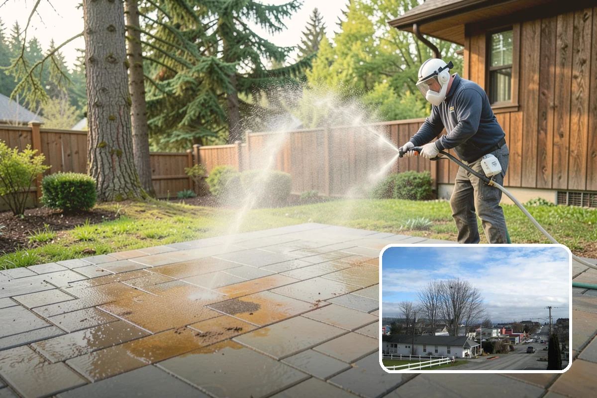 Asphalt Shingle Roof Cleaning in Langley, Island County, WA - Eliminates unsightly black streaks and restores an even roof color