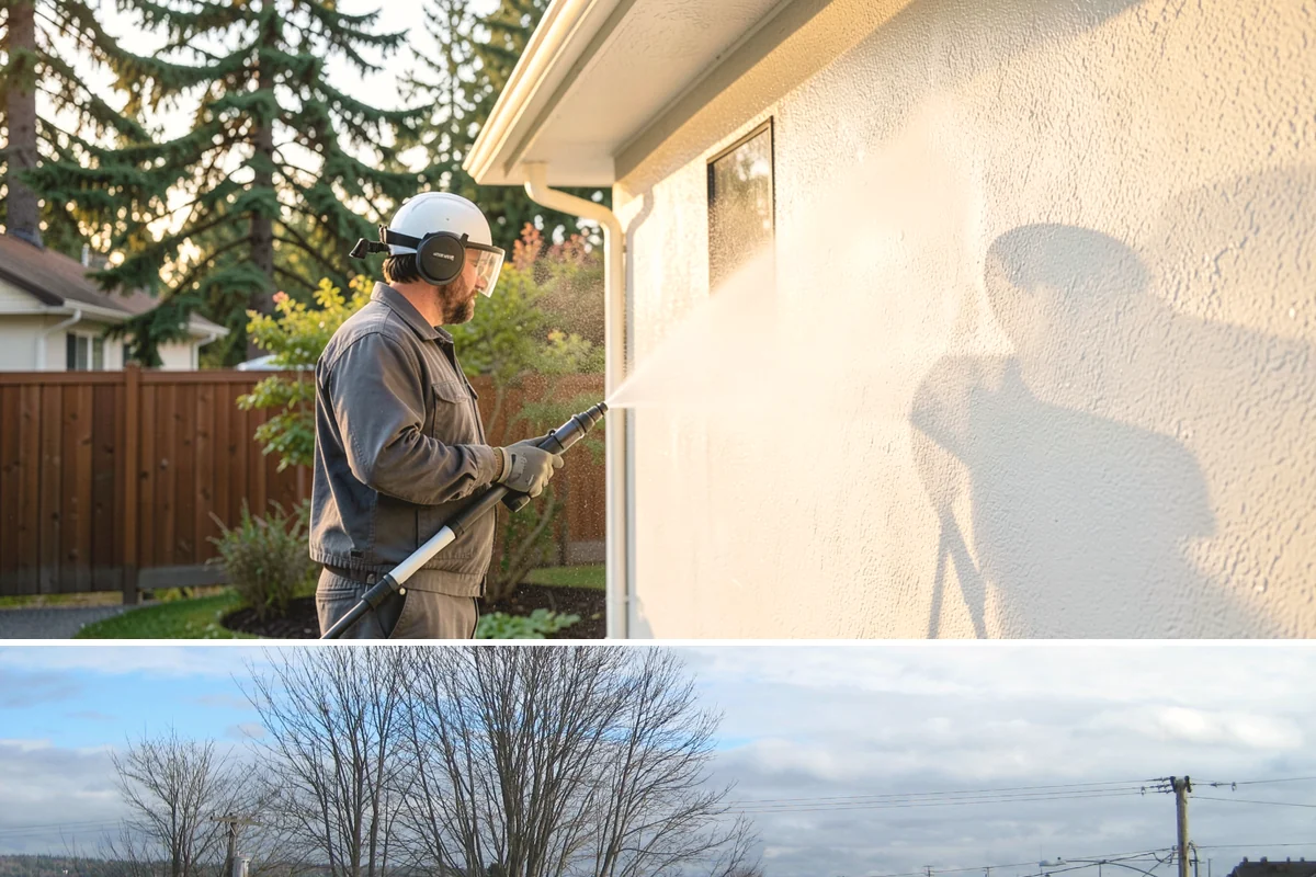 Asphalt Shingle Roof Cleaning in Langley, Island County, WA - Plan shingle treatments for the drier summer window when solutions can fully break the algae down.