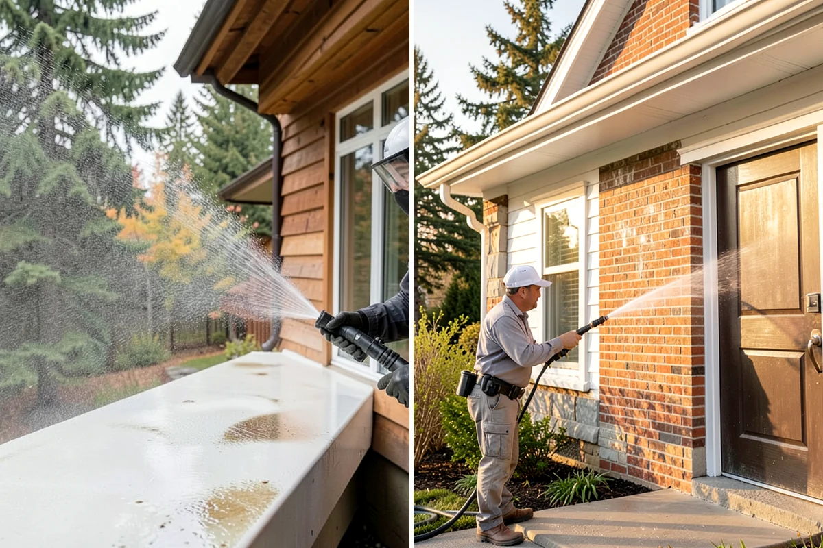 Asphalt Shingle Roof Cleaning in Lyman, Skagit County, WA - Walk the roof to note streaking, moss clumps, and worn areas